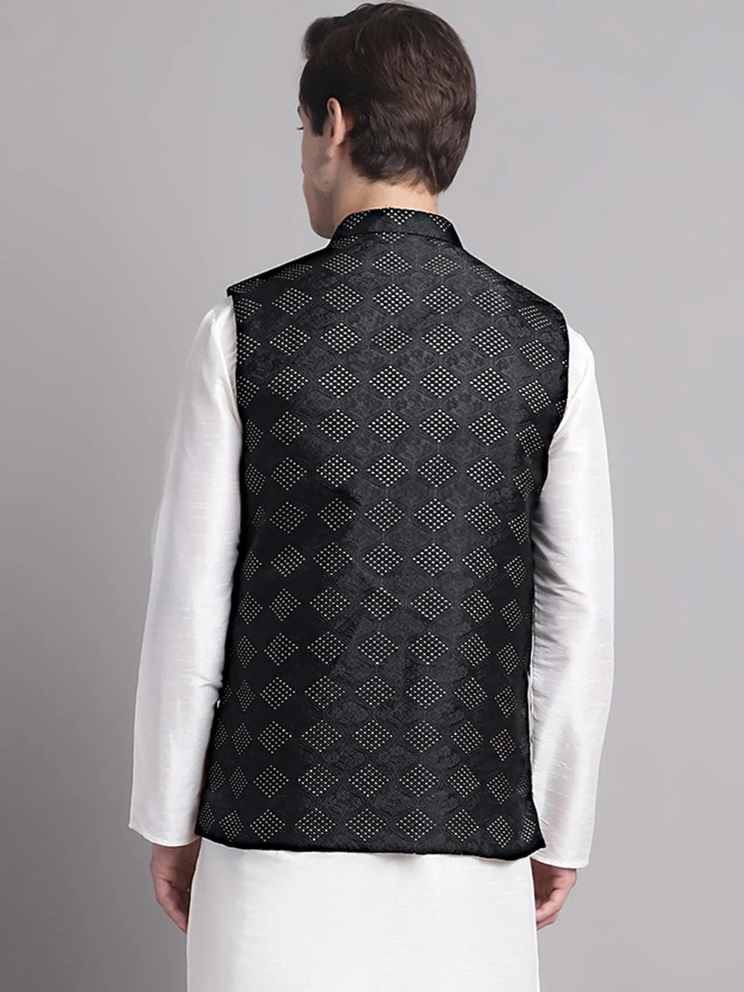 Men's Black Nehru Jacket - Elegant Ethnic Nehru Jackets for Men