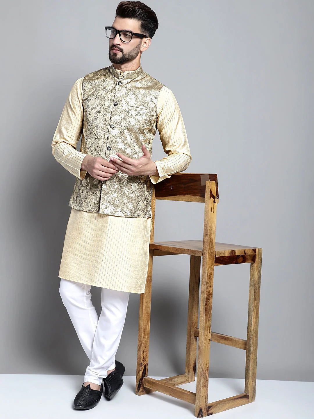 Stylish Men's Nehru Jacket - Solid Cotton Modi Jacket