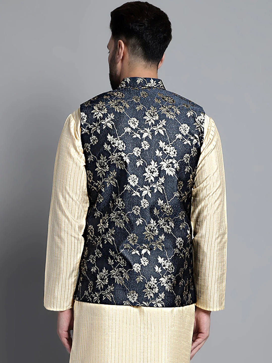 Men's Cotton Nehru Jacket - Solid Indian Nehru Jackets