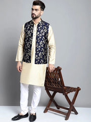 Men's Style Woven Design Nehru Jacket