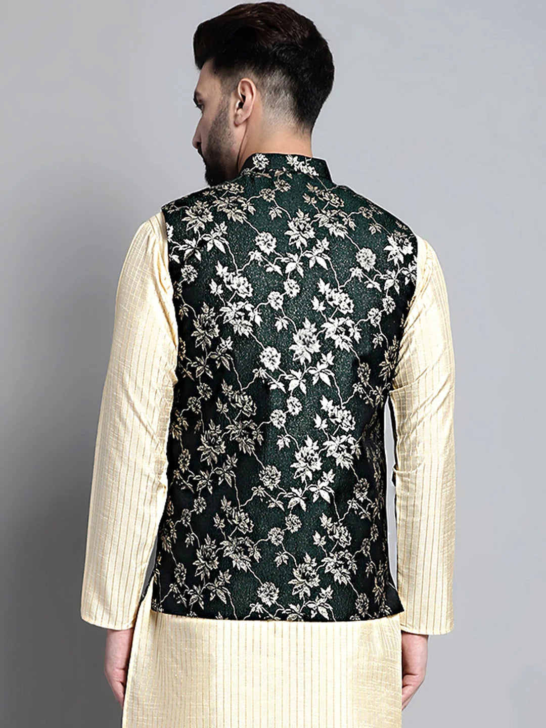 Woven Design Nehru Jacket - Men's Ethnic Nehru Jackets Online