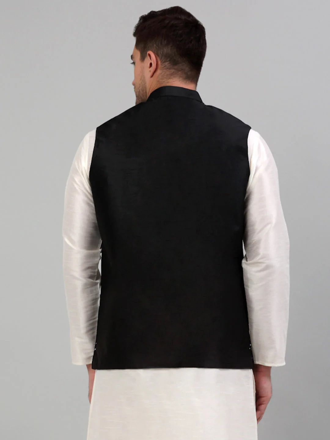 Men's Embroidered Nehru Jacket - Perfect for Weddings | JOWC 4077