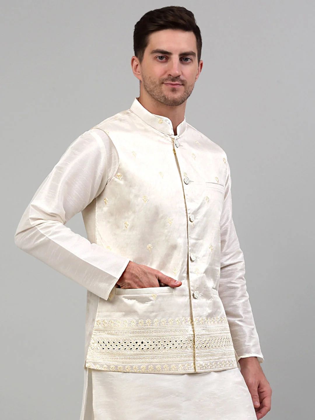 Men's Nehru Collar Jackets - Embroidered Indian Nehru Jackets