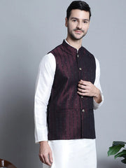 Men's Woven Assorted Design Nehru Jacket