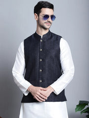 Men's Comfy Woven Design Nehru Jacket
