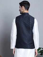 Men's Comfy Woven Design Nehru Jacket
