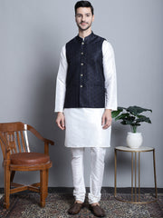 Men's Comfy Woven Design Nehru Jacket
