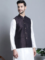 Men's Woven Lit Design Nehru Jacket