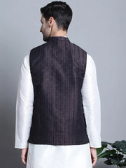 Men's Woven Lit Design Nehru Jacket