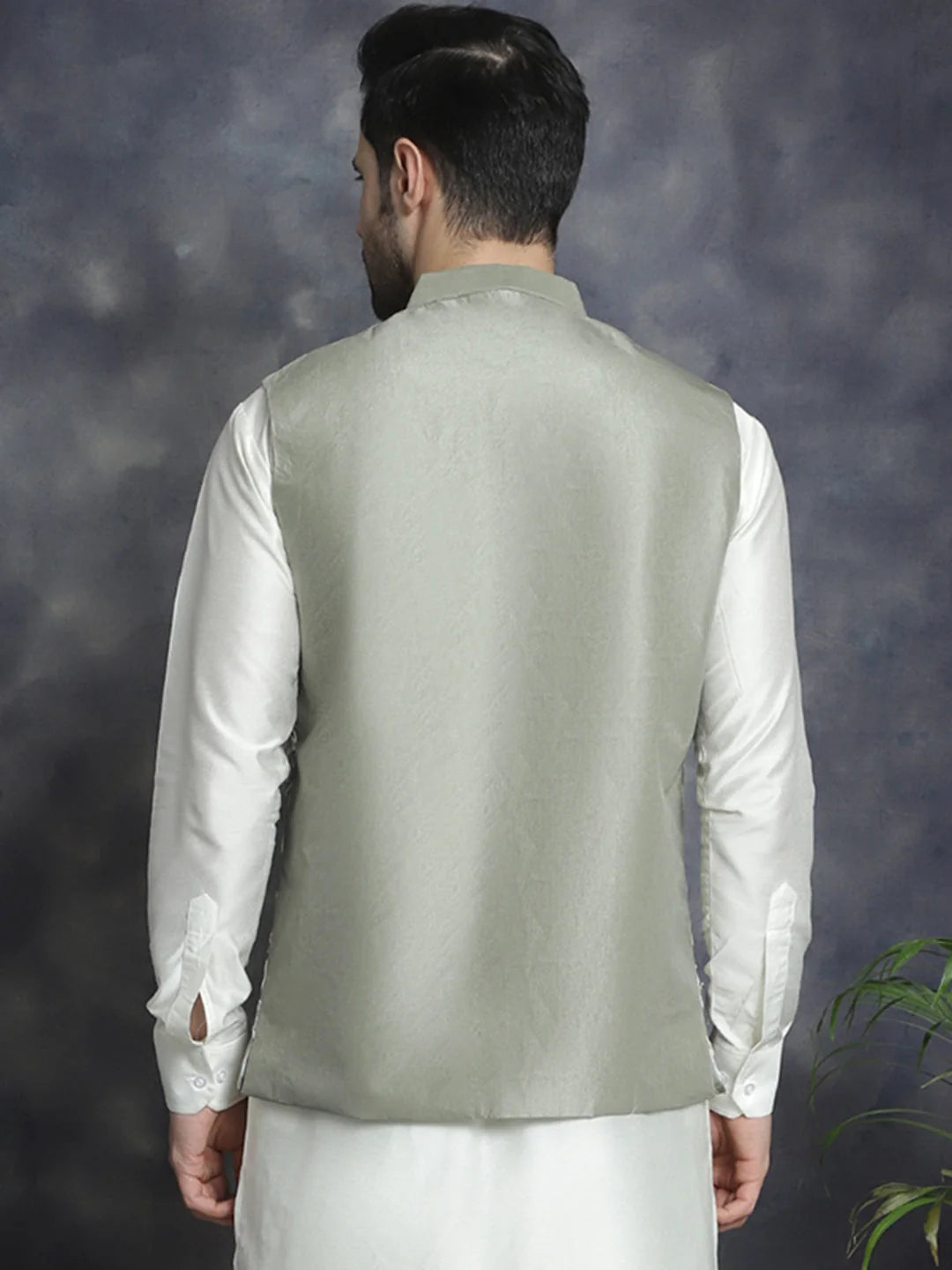 Men's Indian Nehru Jacket - Cotton Modi Jacket for Weddings