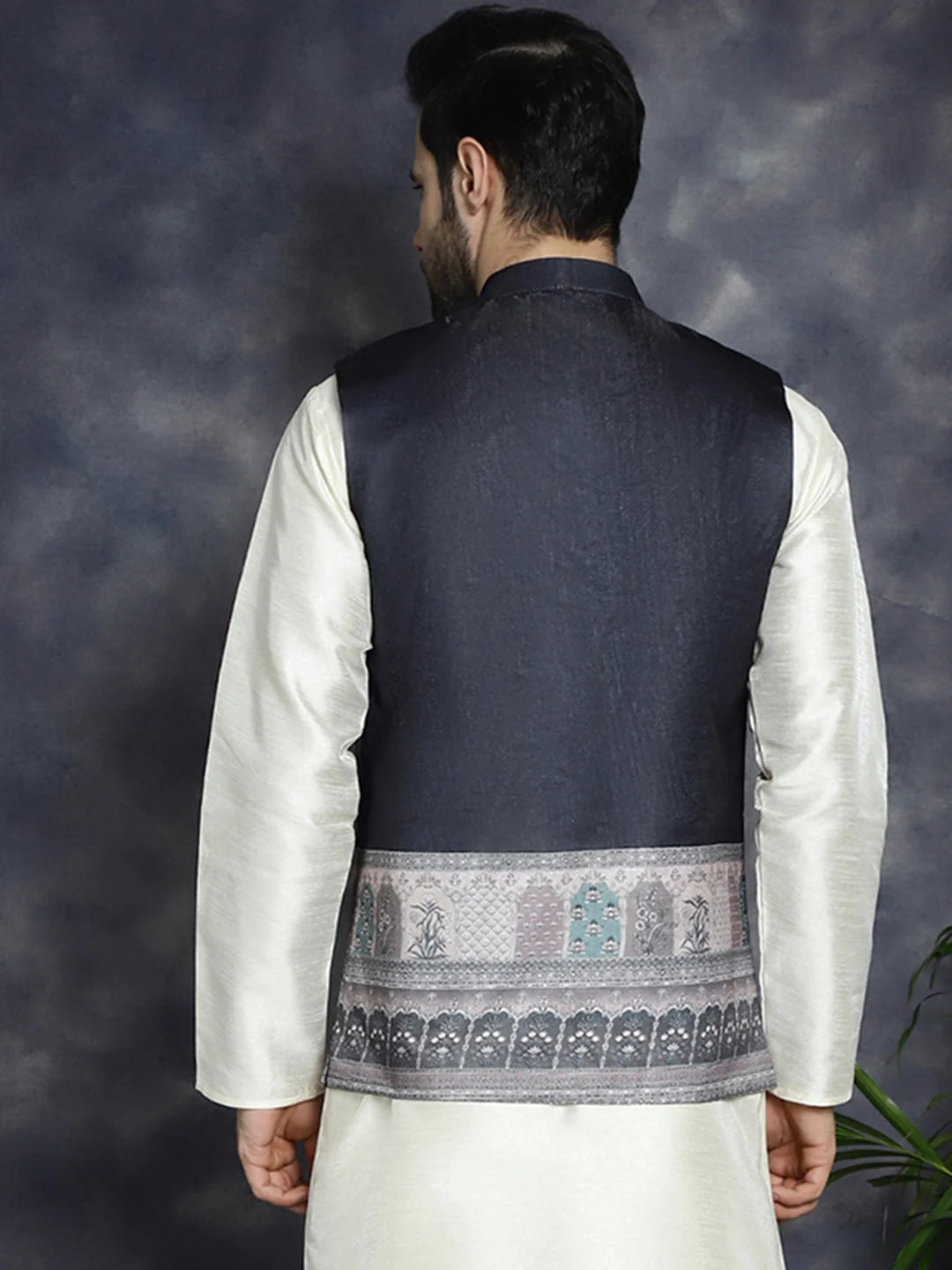 Men's Printed Nehru Jacket - Cotton Modi Jacket | Ethnic Wear