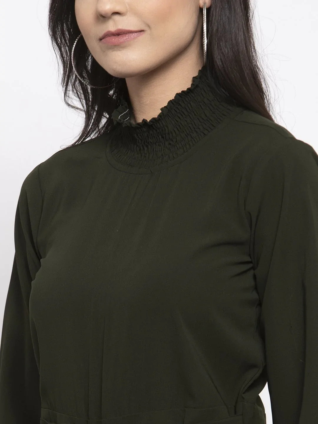 DesiQlo Women Jumpsuit - Green - JUP_8002_OLive_XS