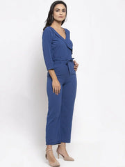DesiQlo Women Blue Solid Jumpsuit ( JUP 8005 Blue )