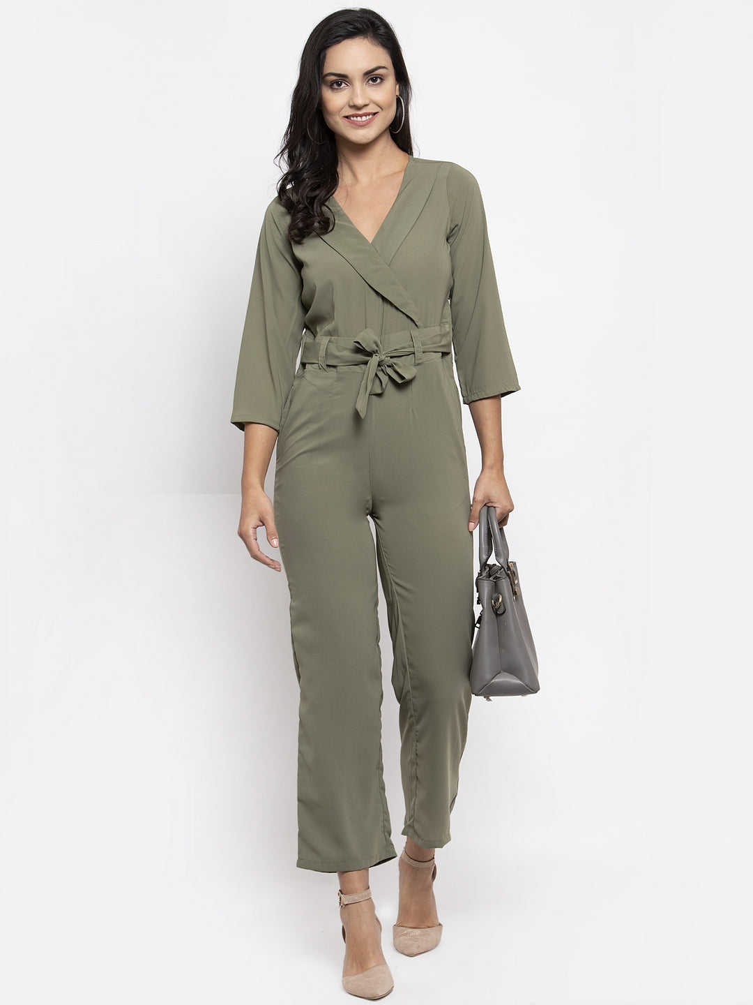 Pista Green Jumpsuit - Women's Western Wear | Stylish Outfit