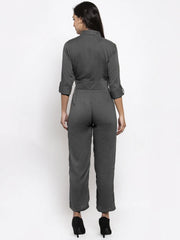 DesiQlo Women Grey Solid Jumpsuit ( JUP 8007 Lt.Grey )