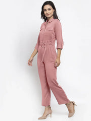 DesiQlo Women Purple Solid Jumpsuit ( JUP 8007 Purple )