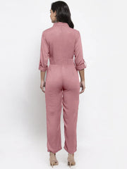 DesiQlo Women Purple Solid Jumpsuit ( JUP 8007 Purple )