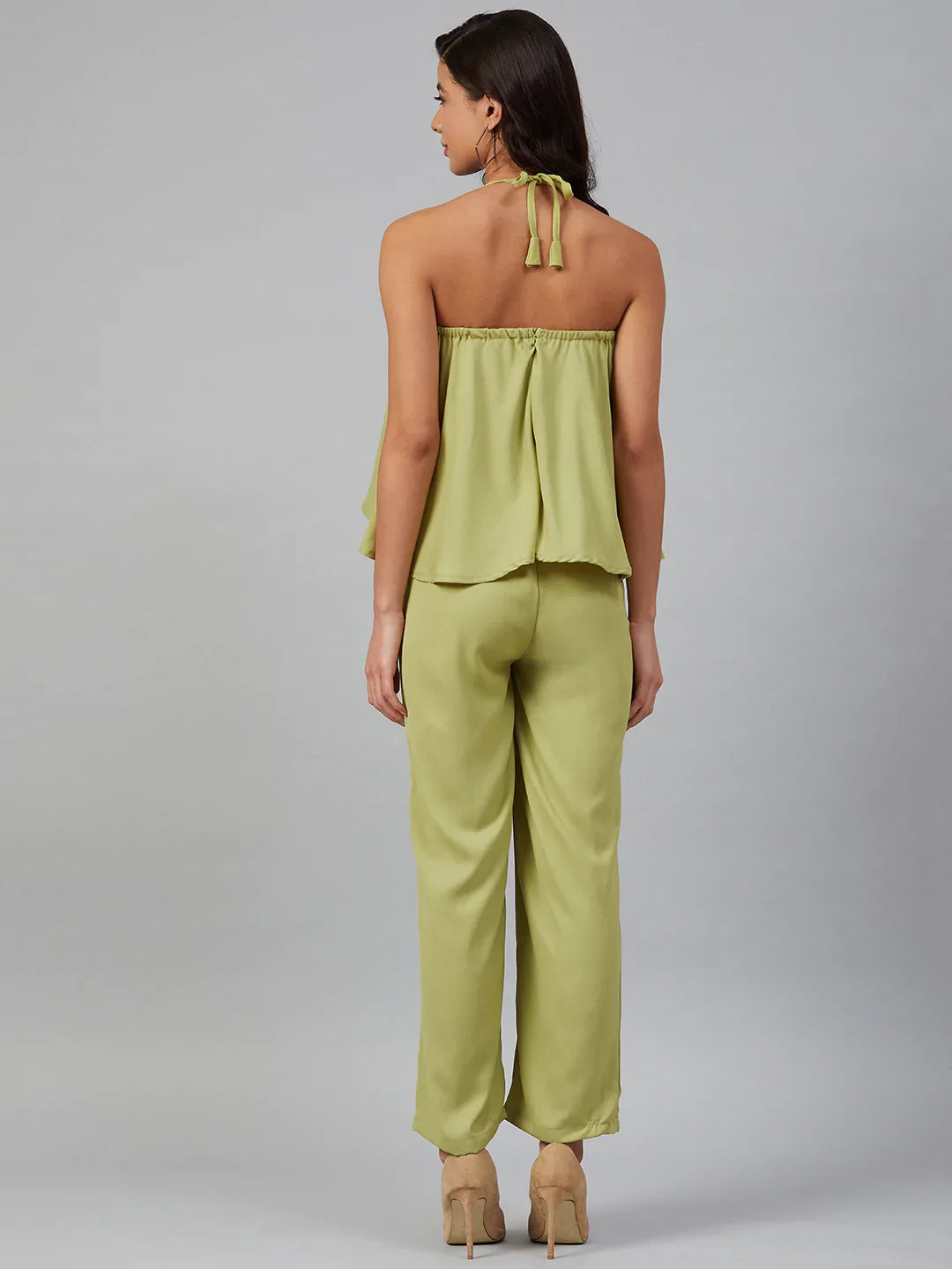 DesiQlo Women Jumpsuit - Green - JUP_8010_Green_XS