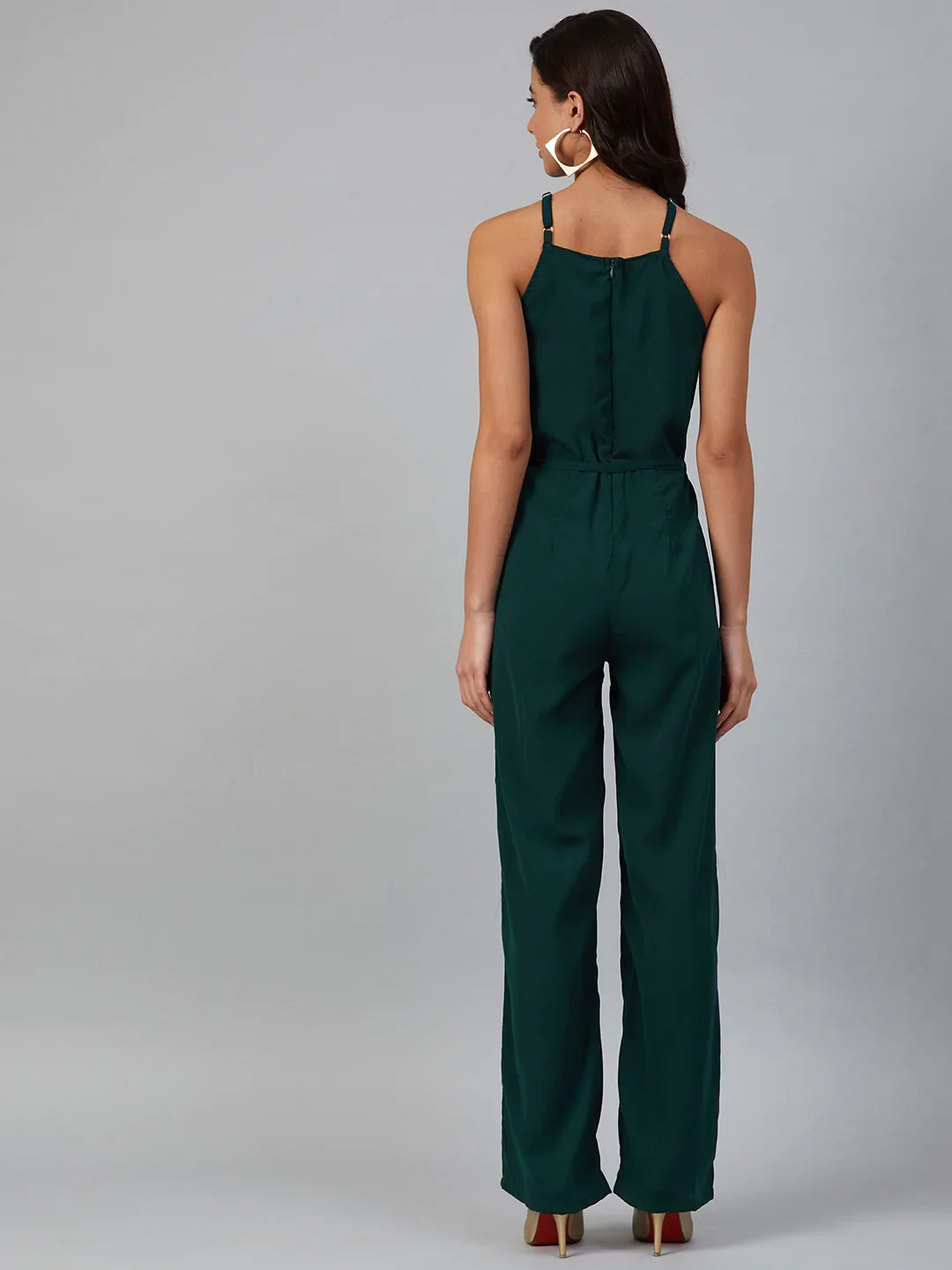 DesiQlo Women Jumpsuit - Green - JUP_8012_Green_XS