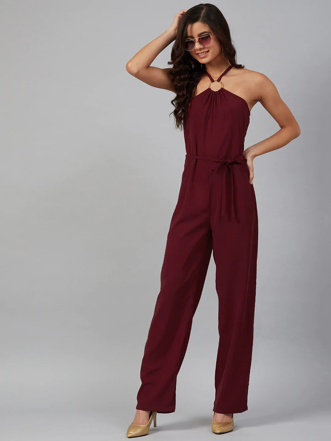 DesiQlo Women Jumpsuit - Maroon