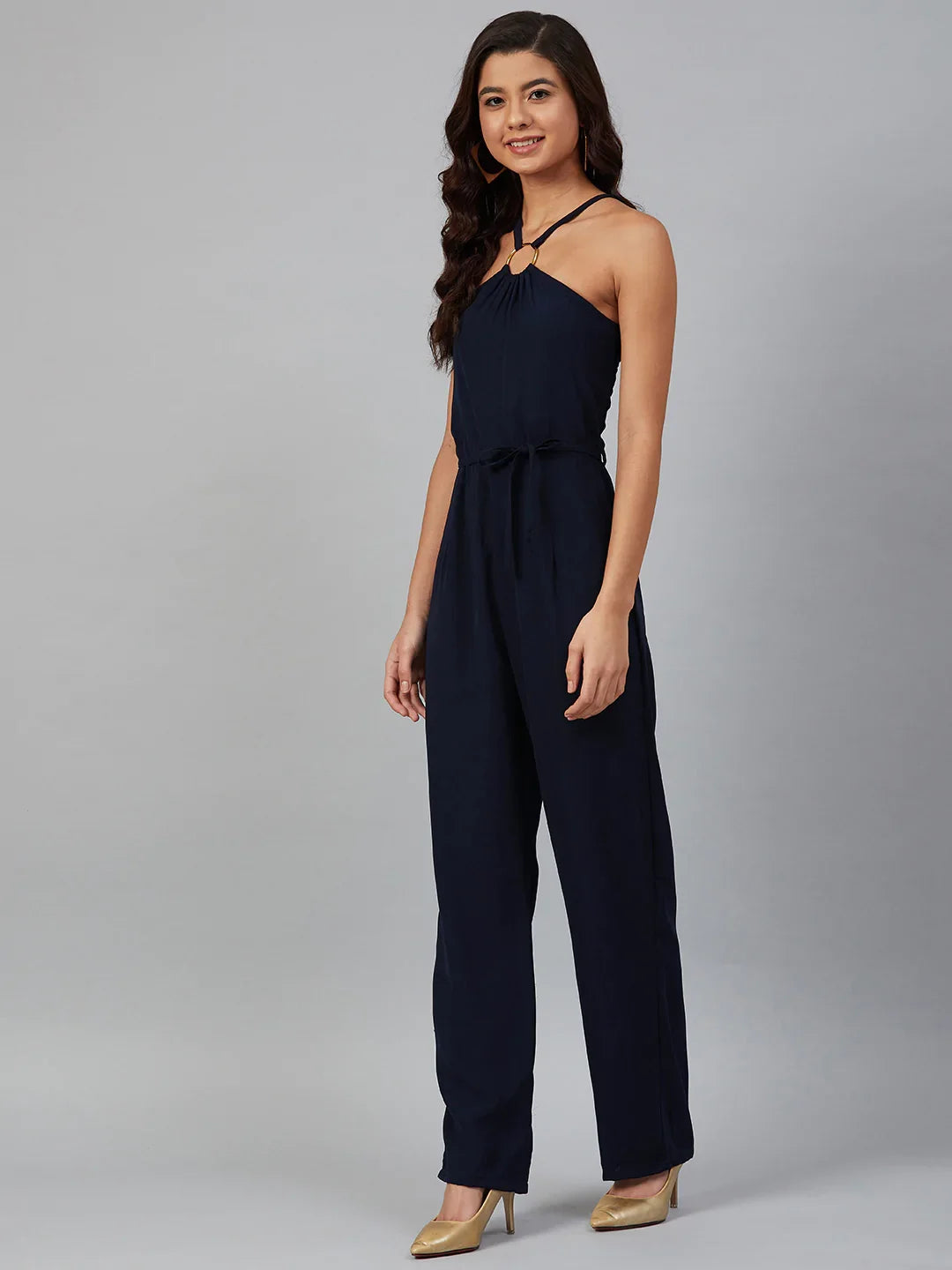 DesiQlo Women Jumpsuit - Blue - JUP_8012_Navy_XS