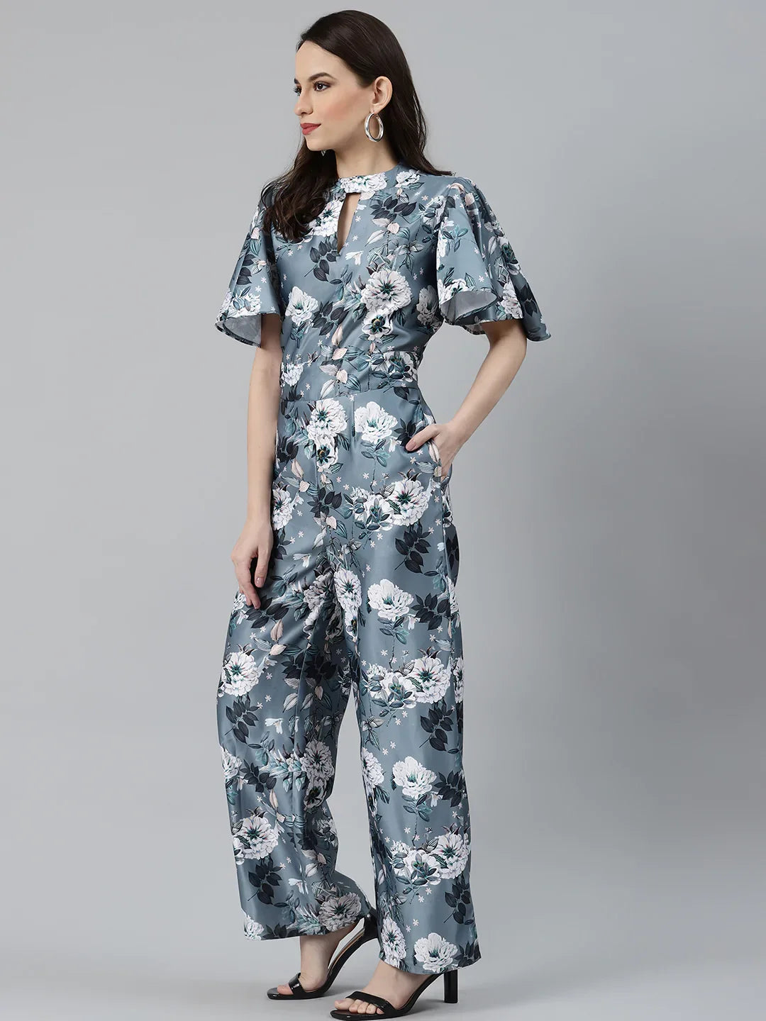 DesiQlo Women Jumpsuit - Grey - JUP_8014_Grey_XS