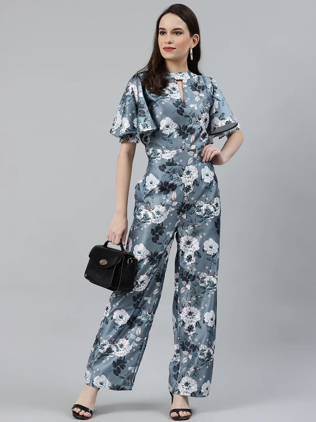 DesiQlo Women Jumpsuit - Grey - JUP_8014_Grey_XS