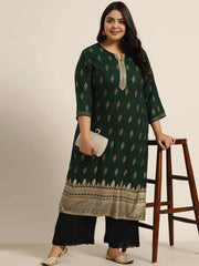 Juniper Black LIVA Rayon Solid Wide-Leg Palazzo 
