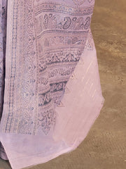 Women's  Blend Mauve Woven Design Designer Saree With Blouse Piece-KAFREN290006