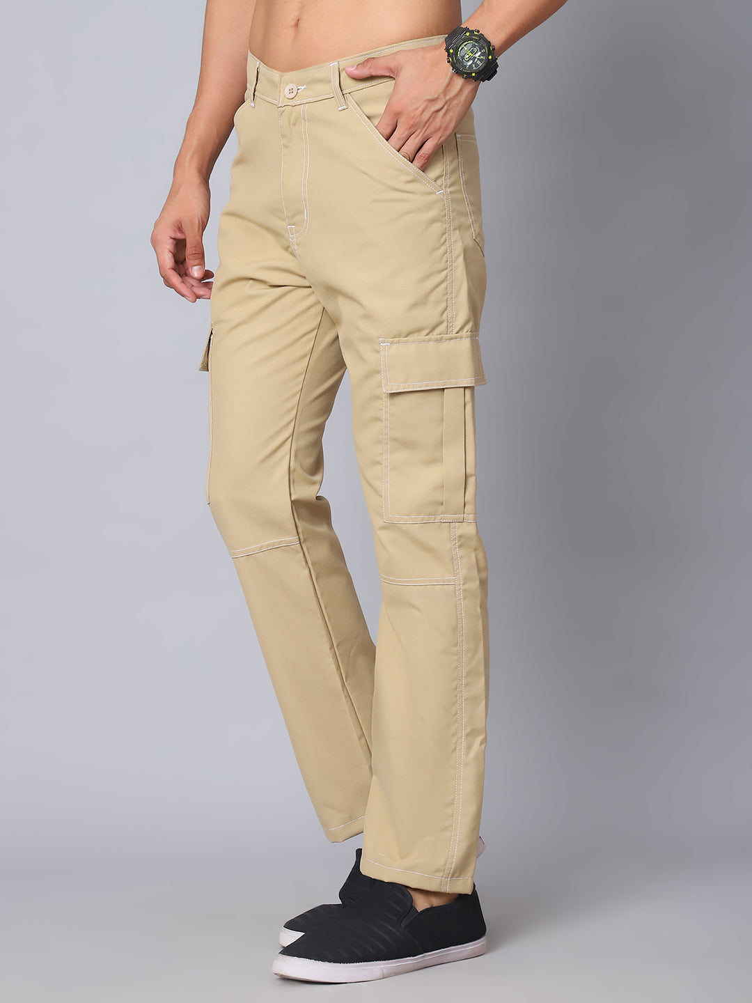 DesiQlo Men DesiQlo Men Cargos & Shorts - Beige