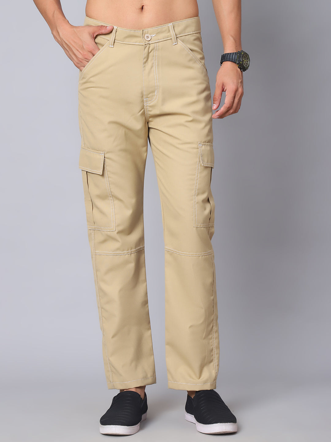 DesiQlo Men DesiQlo Men Cargos & Shorts - Beige