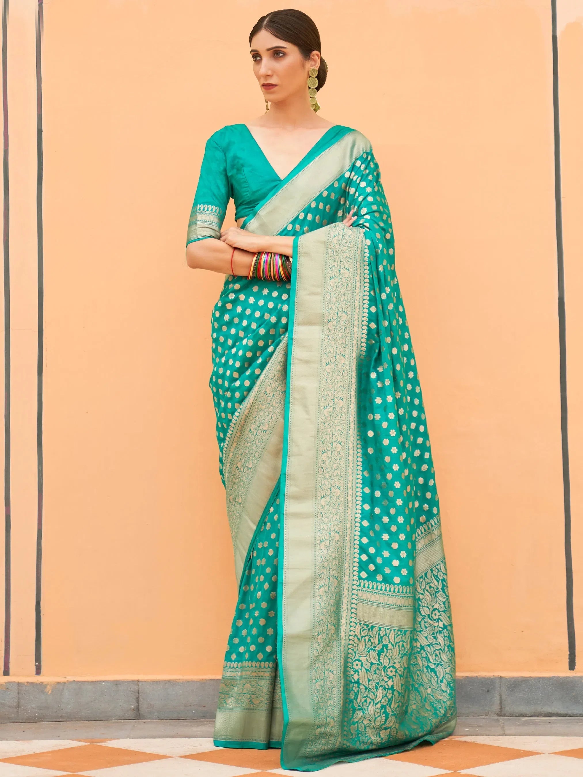 Royal Kanchipuram Silk Saree | Traditional Indian Ethnic Wear