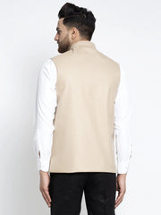 Men's Beige Nehru Jacket