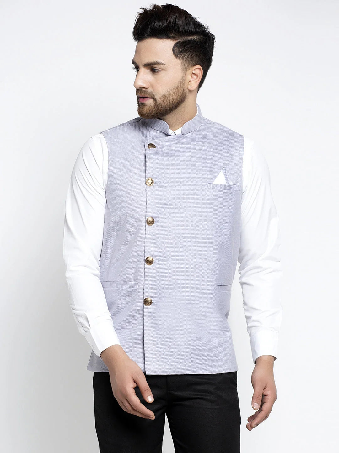 Men's Blue Nehru Jacket