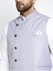 Men's Blue Nehru Jacket