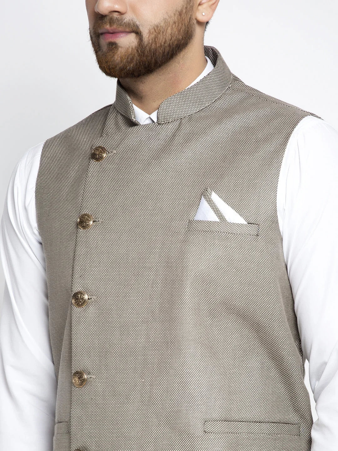 Grey Nehru Jacket - Men's Modi Jacket Collection