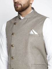 Men's Grey Nehru Jacket