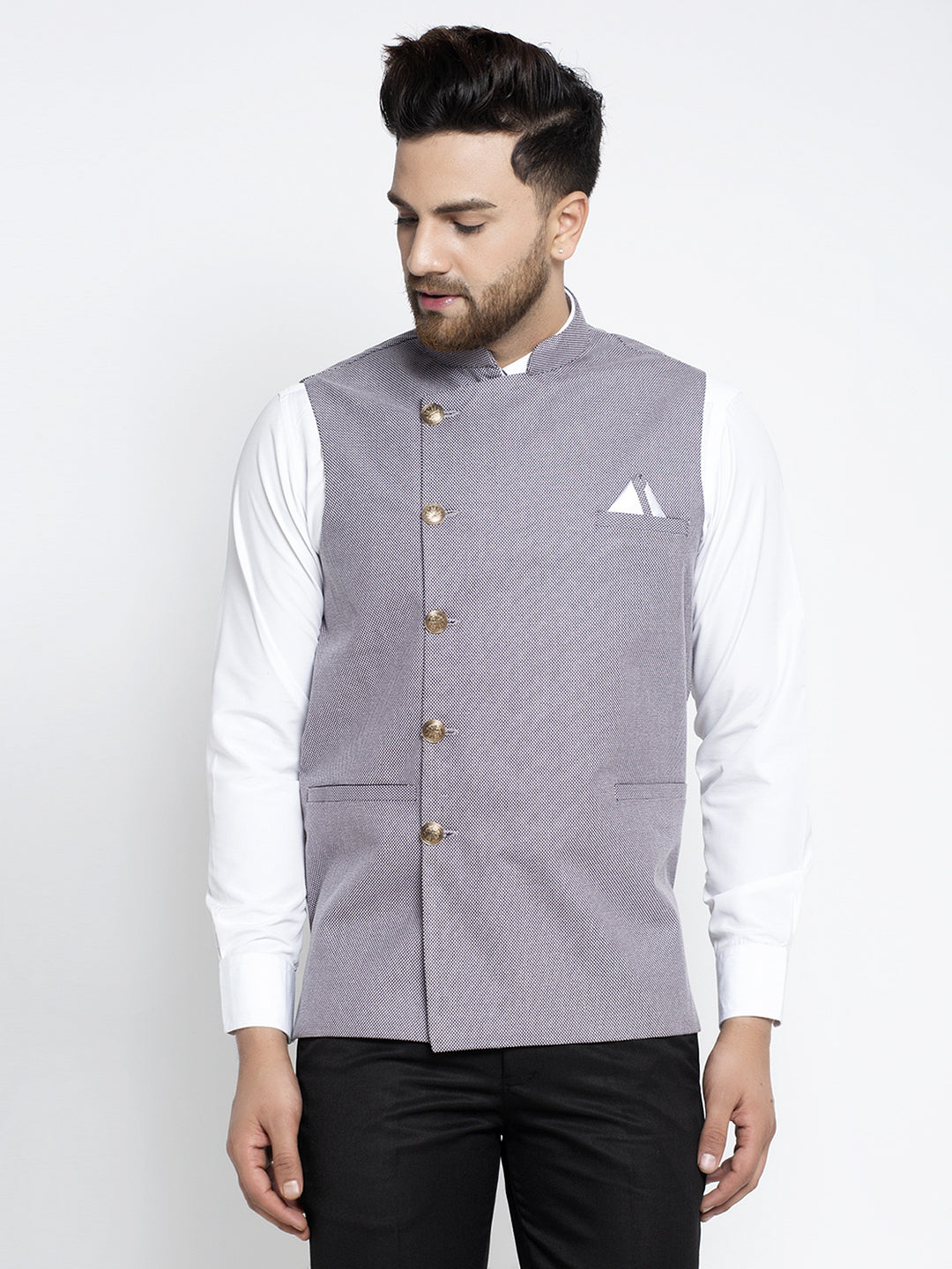 Men's Purple Nehru Jacket