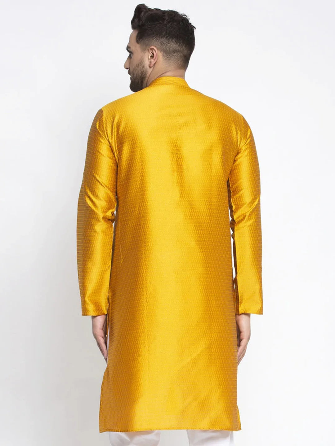 DesiQlo Men Kurta Only - Yellow