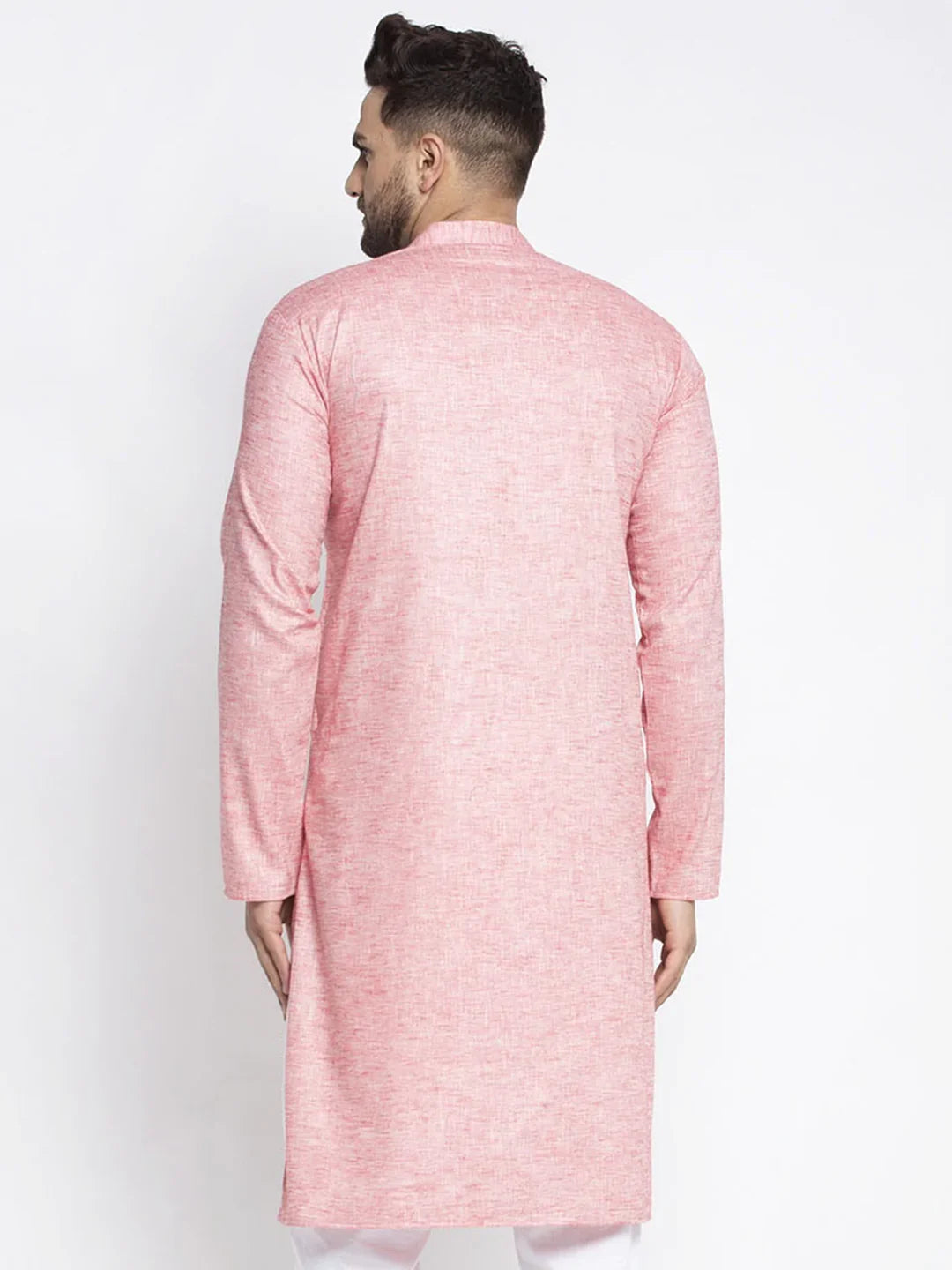 DesiQlo Men Kurta Only - Orange