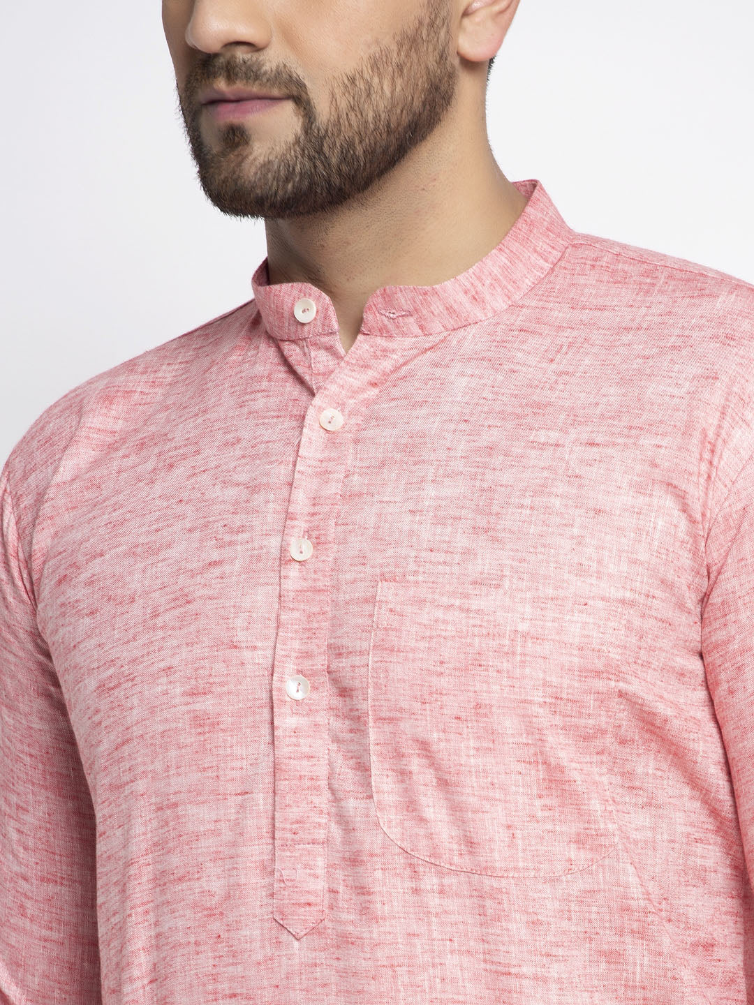 DesiQlo Men Kurta Only - Orange