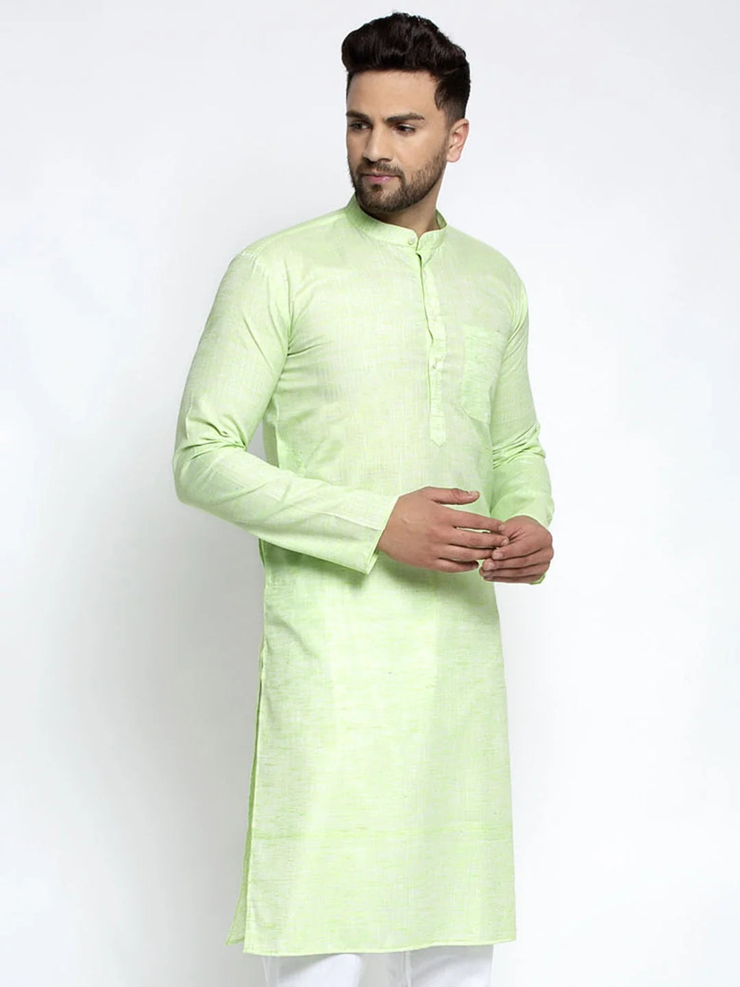 Men's Solid Cotton Kurta | Elegant Indian Kurta for Men