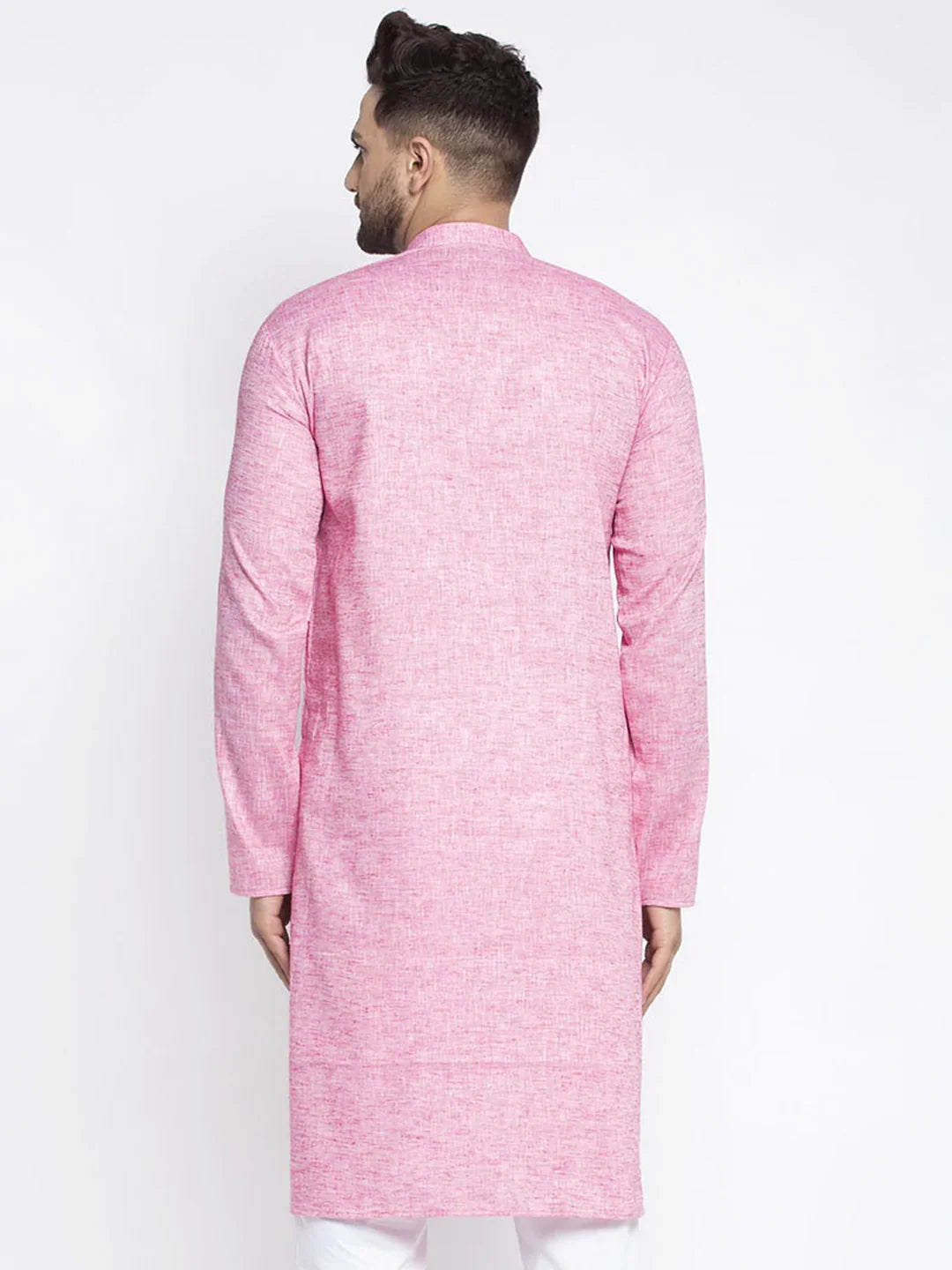 DesiQlo Men Kurta Only - Pink