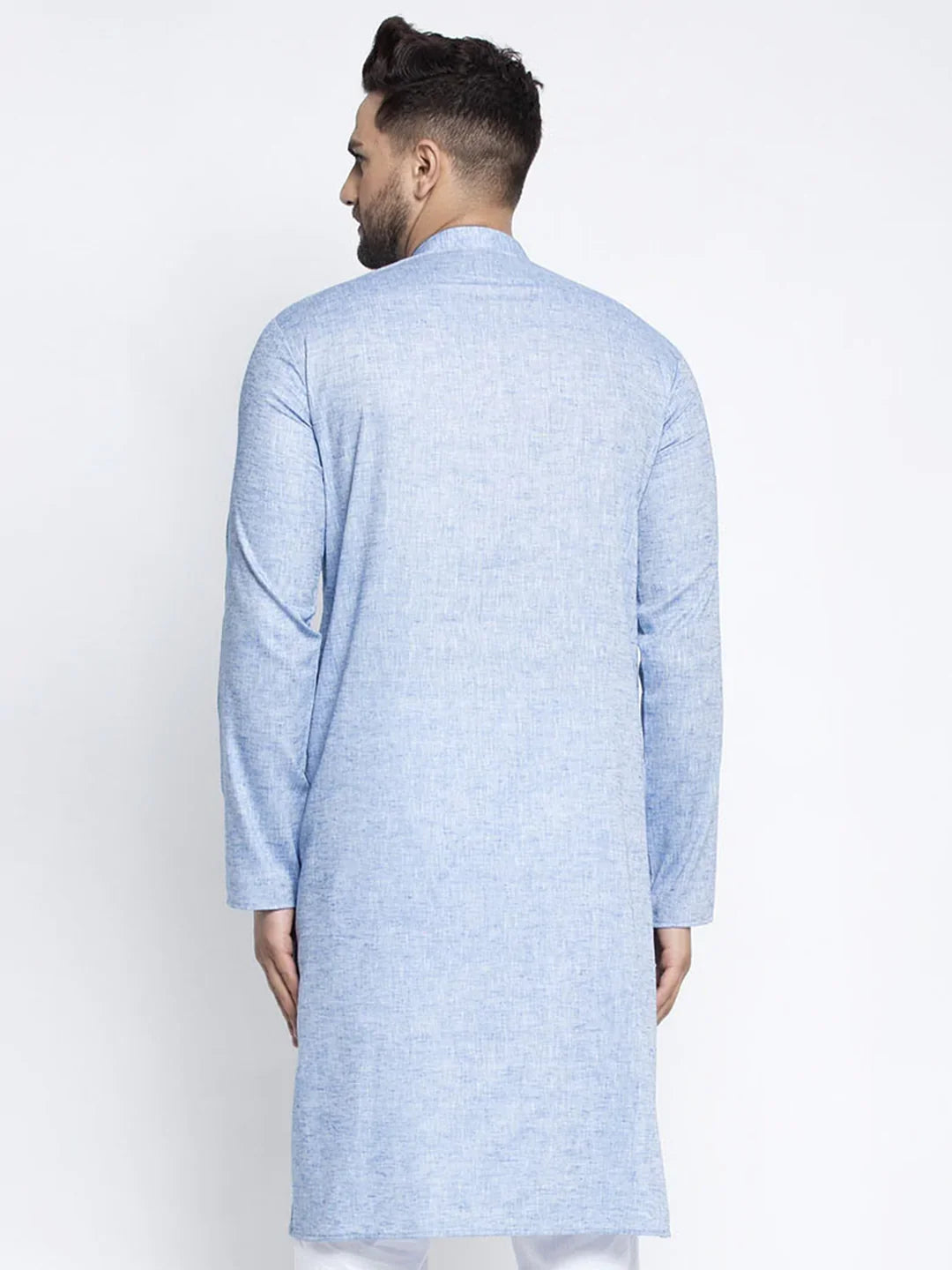 DesiQlo Men Kurta Only - Blue