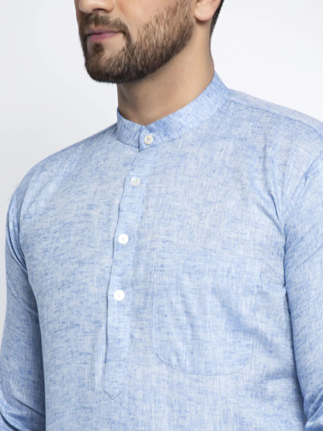 DesiQlo Men Kurta Only - Blue
