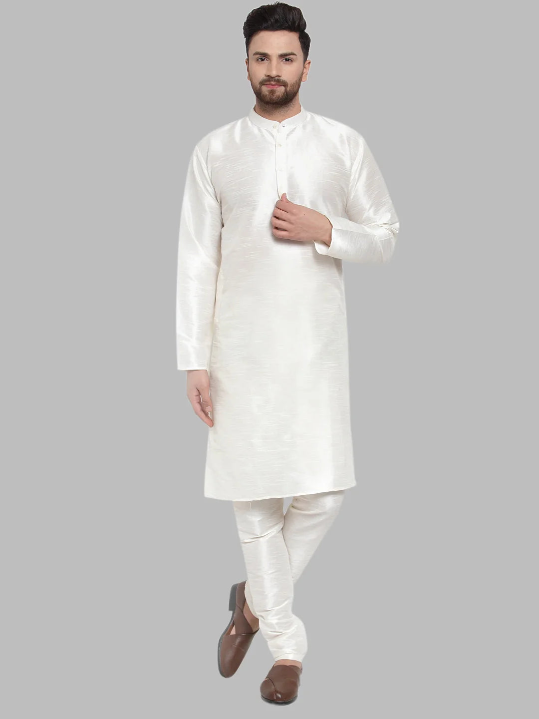 White Indian Kurta for Men | Stylish Men's Kurta Only