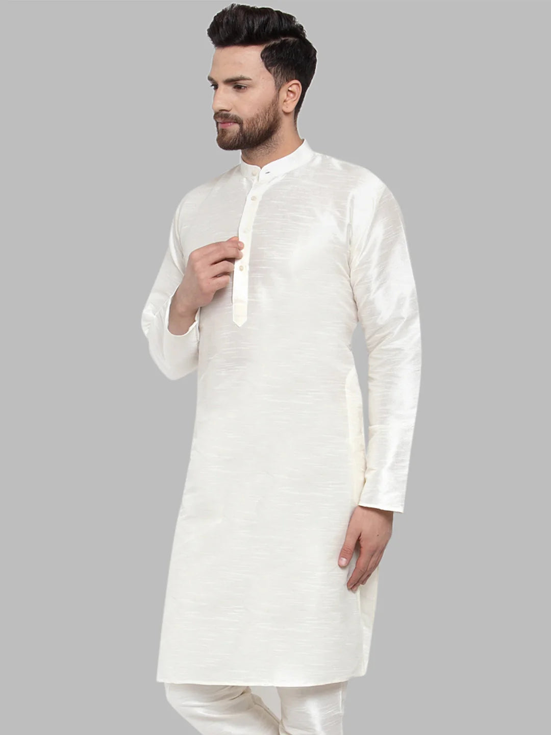 White Indian Kurta for Men | Stylish Men's Kurta Only