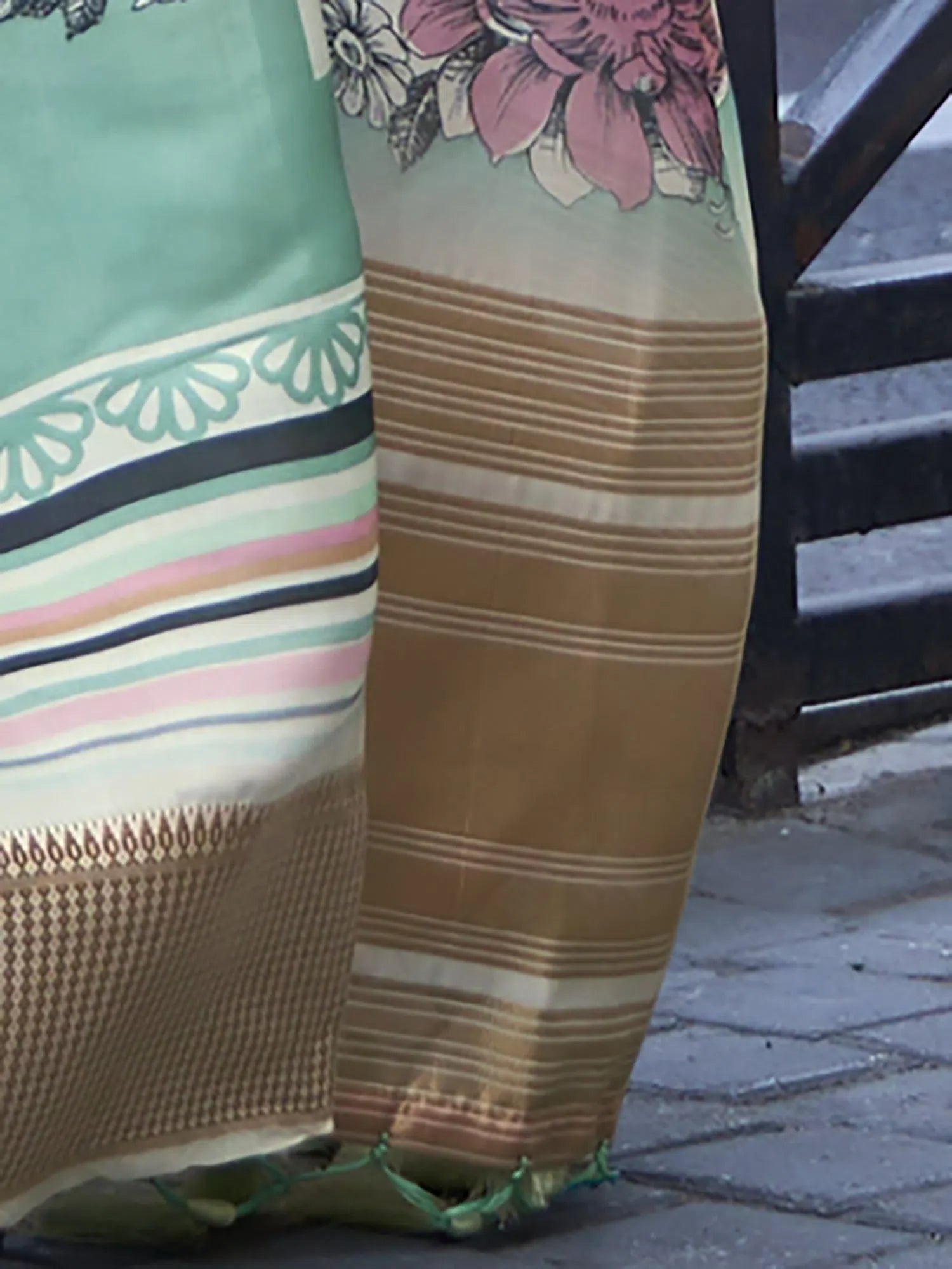 Off White Organza Saree | Indian Sari with Blouse