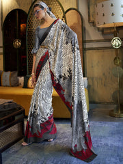 Women's Cotton Green Printed Designer Saree With Blouse Piece-MINAXI2004