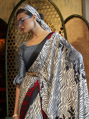 Women's Cotton Green Printed Designer Saree With Blouse Piece-MINAXI2004